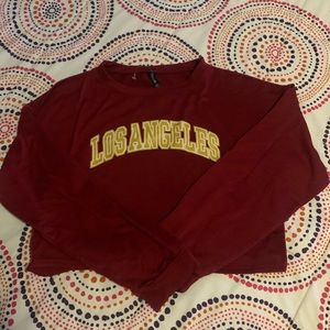 7DAYWKIND LOS ANGELES LONG SLEEVE CROP TOP